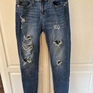 Distressed Blue Jeans for Women